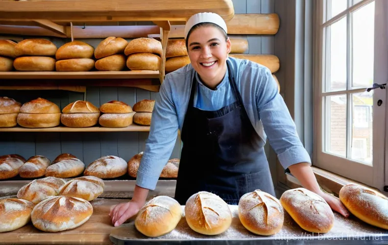 제빵사 교육 기관 추천 - **Prompt:** A young, enthusiastic apprentice baker, gender-neutral, approximately 20 years old, with...